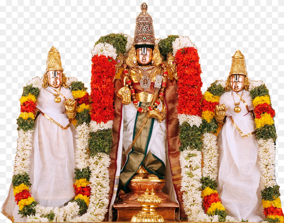 Lord Venkateswara, Flower, Plant, Flower Arrangement, Wedding Free Png Download
