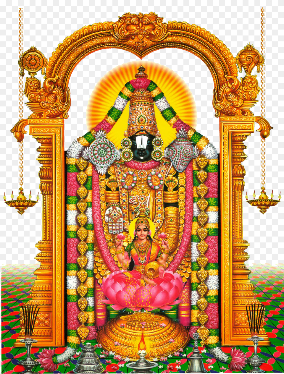Lord Venkateswara High Quality Tirupathi God, Altar, Architecture, Building, Church Png