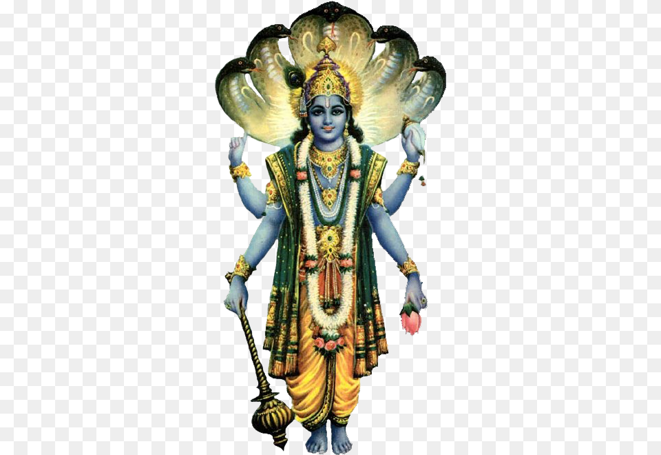 Lord Vishnu Photo Lord Vishnu, Person, Clothing, Costume, Woman Png Image