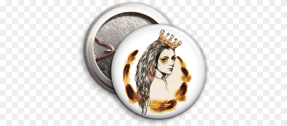 Lorde Sketch Ahs American Horror Coven Supreme Button Badge, Adult, Female, Person, Woman Png Image