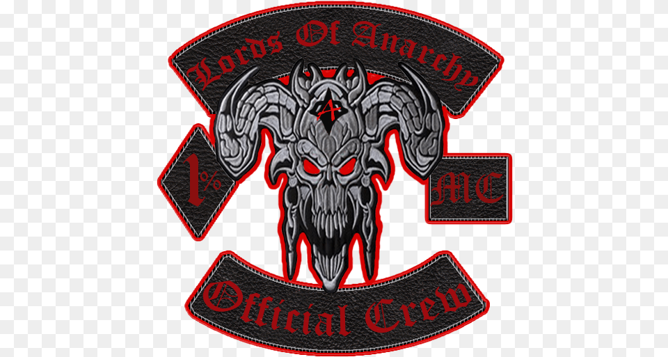 Lords Of Anarchy Mc Modded Crew Emblem Gta Online, Symbol, Logo, Badge, Animal Png Image