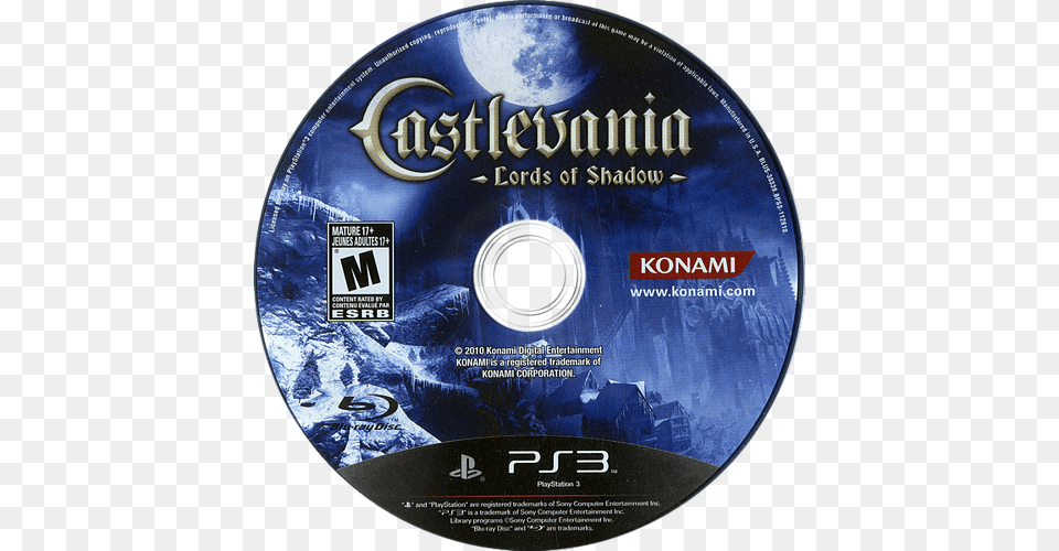 Lords Of Shadow Ps3 Disc Castlevania Game O S T Castlevania Ultimate Edition, Disk, Dvd Free Png Download