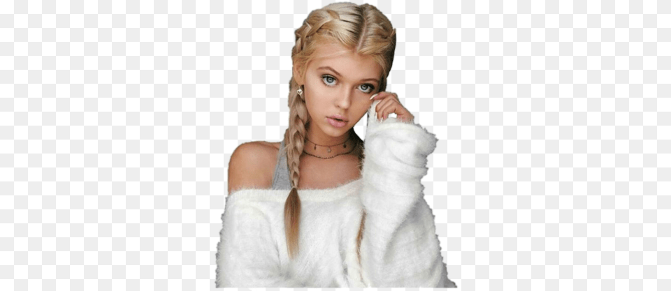 Loren Gray In White, Hair, Person, Adult, Bride Png Image