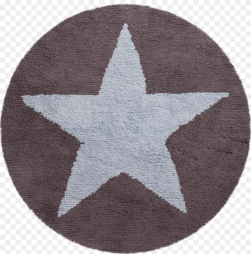 Lorena Canals Reversible Round Star Rug 140 Cm Blue, Home Decor Free Png Download