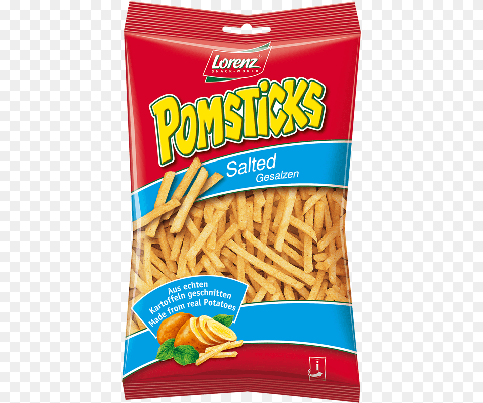 Lorenz Pomsticks Salted, Food, Fries, Snack Free Png Download