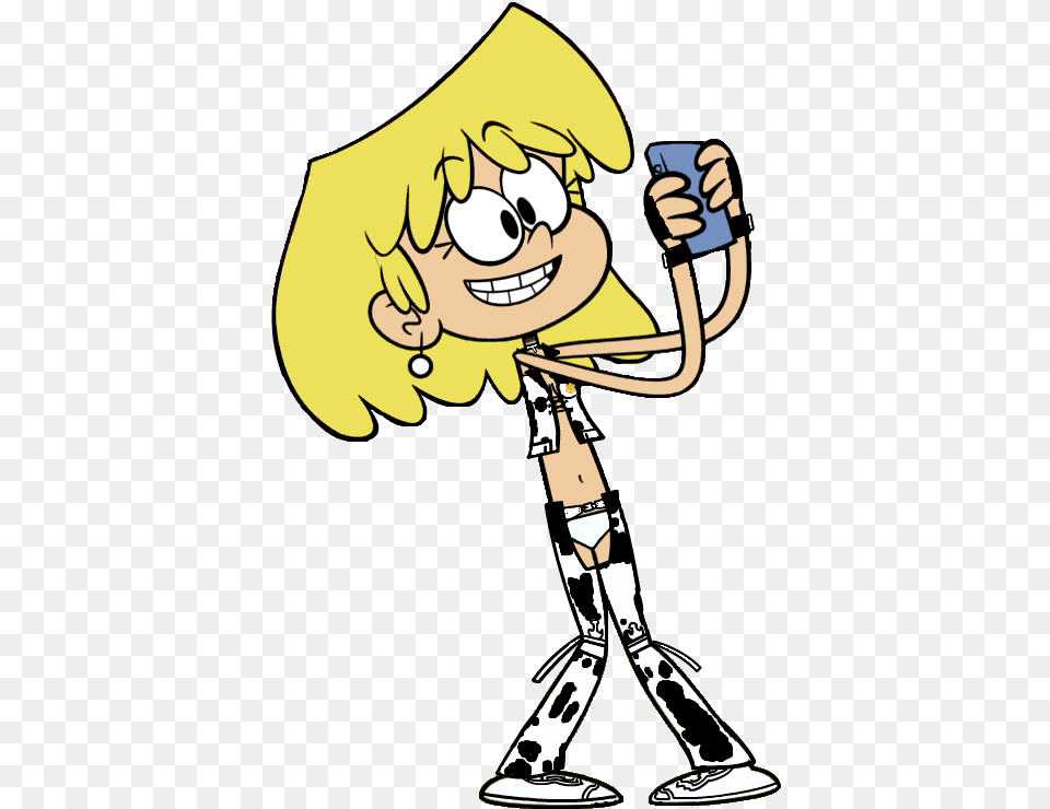 Lori Loud As Dixie Clemets Holding Her Phone Loud House Lori Bikini, Book, Comics, Publication, Person Png Image