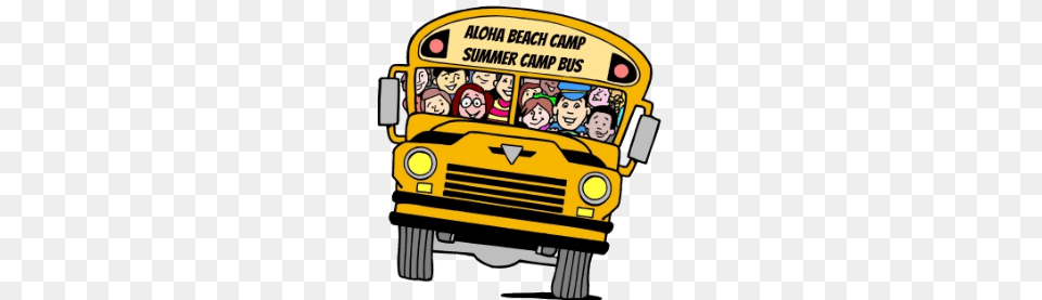 Los Angeles Beach Camps Surf Camps And Summer Day Camps, Bus, School Bus, Transportation, Vehicle Png Image