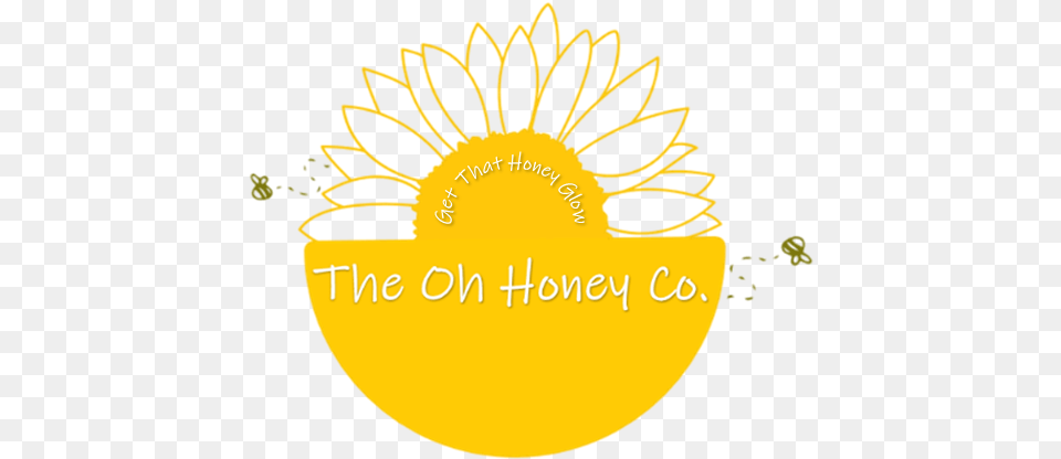 Los Angeles Beach Sand U2014 The Oh Honey Co Aesthetic Sunflower Stickers Black And White, Logo, Plant, Flower, Produce Free Png Download