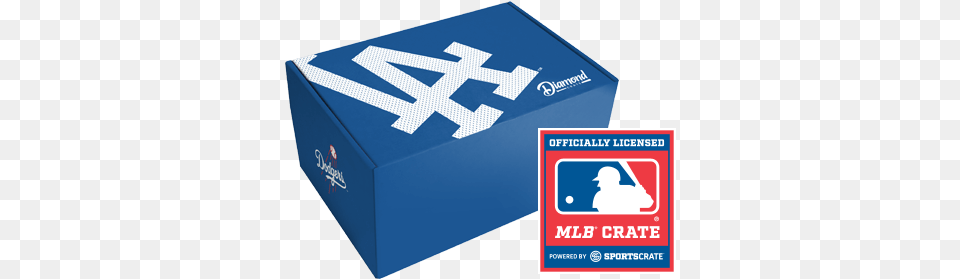 Los Angeles Dodgers Diamond Crate Major League Baseball Logo, Box, Cardboard, Carton, Package Free Png