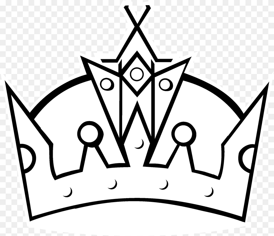 Los Angeles Kings Logo Black And White King Crown Drawing Easy, Accessories, Jewelry Png Image
