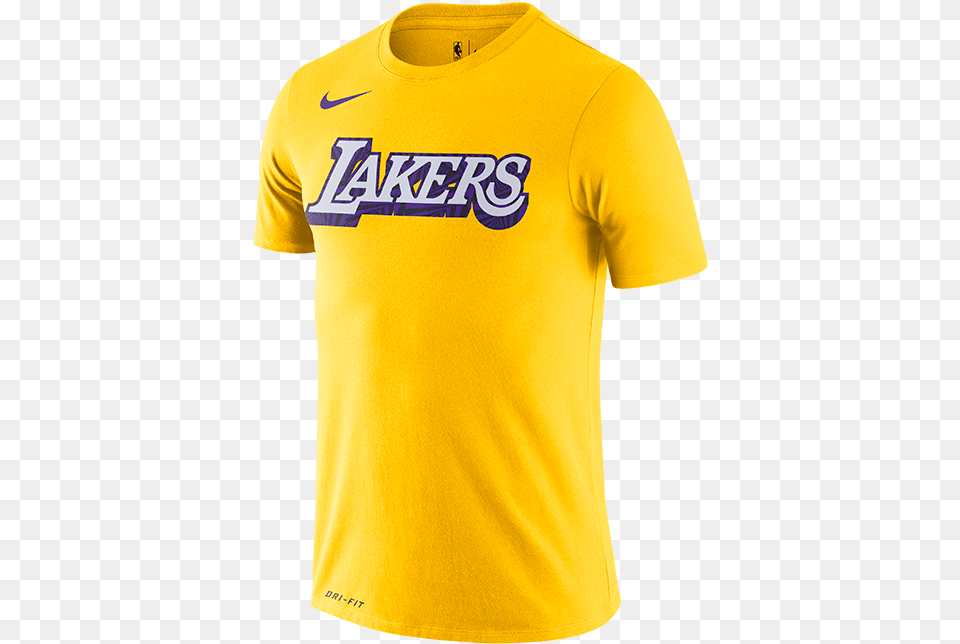 Los Angeles Lakers 19 City Edition Logo Tee Gold Lakers, Clothing, Shirt, T-shirt, Jersey Free Transparent Png