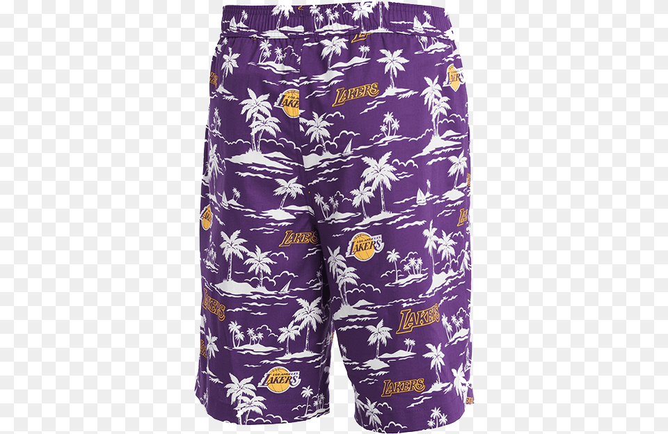 Los Angeles Lakers El West Shorts Logos And Uniforms Of The Los Angeles Lakers, Clothing, Swimming Trunks, Beachwear, Blouse Free Png Download
