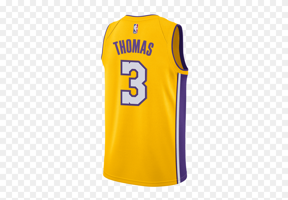 Los Angeles Lakers Isaiah Thomas Icon Swingman Jersey Lakers Store, Clothing, Shirt Free Png