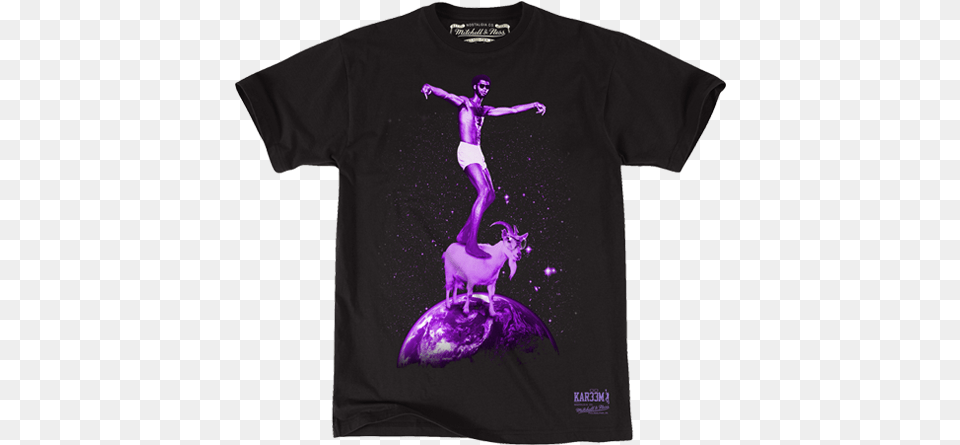 Los Angeles Lakers Kareem Abdul Jabbar On Top Of The Turn, Clothing, T-shirt, Person, Dancing Png