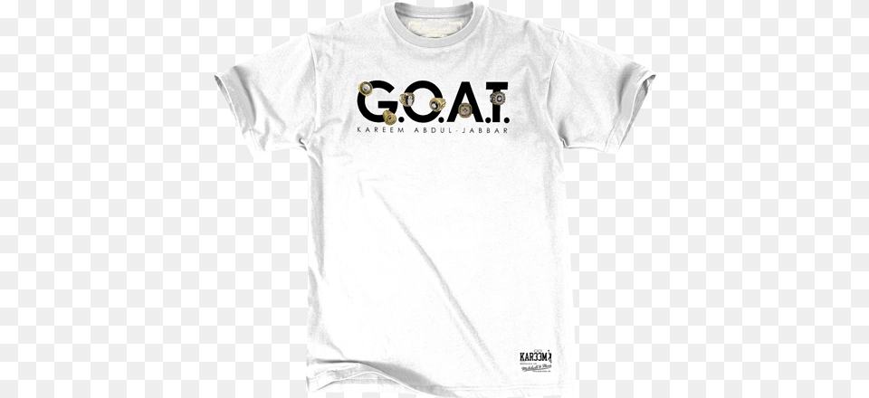 Los Angeles Lakers Kareem Abdul Jabbar The Goat T Shirt Goat T Shirt, Clothing, T-shirt Png Image