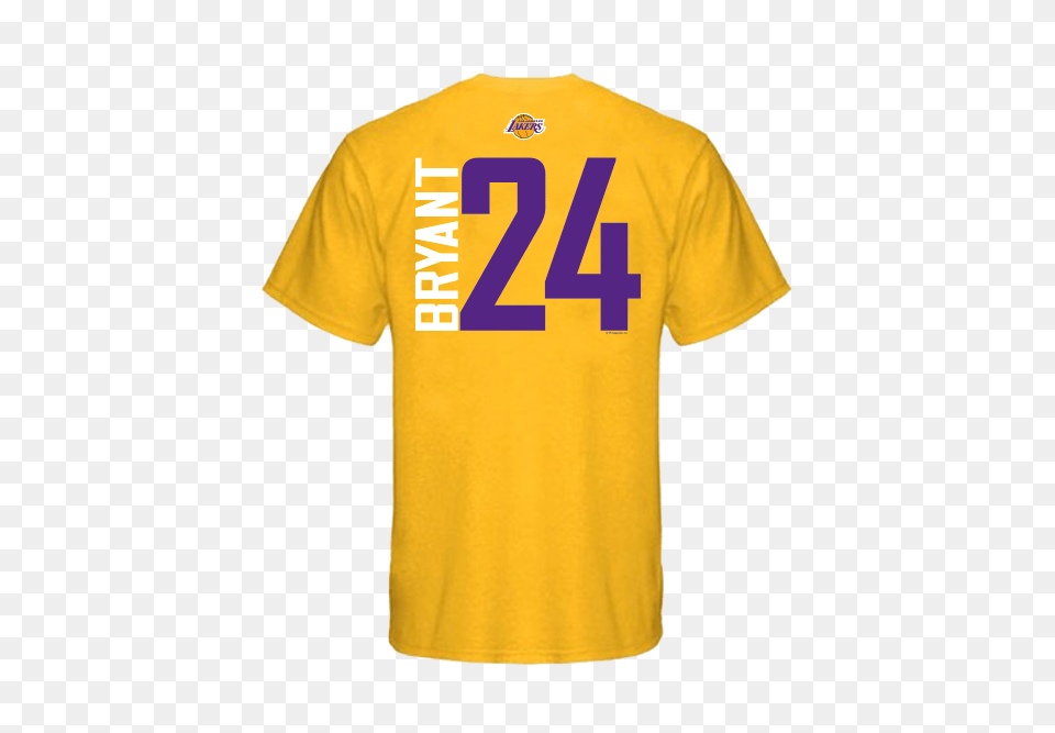 Los Angeles Lakers Kobe Bryant Player T Shirt, Clothing, T-shirt, Jersey Png Image
