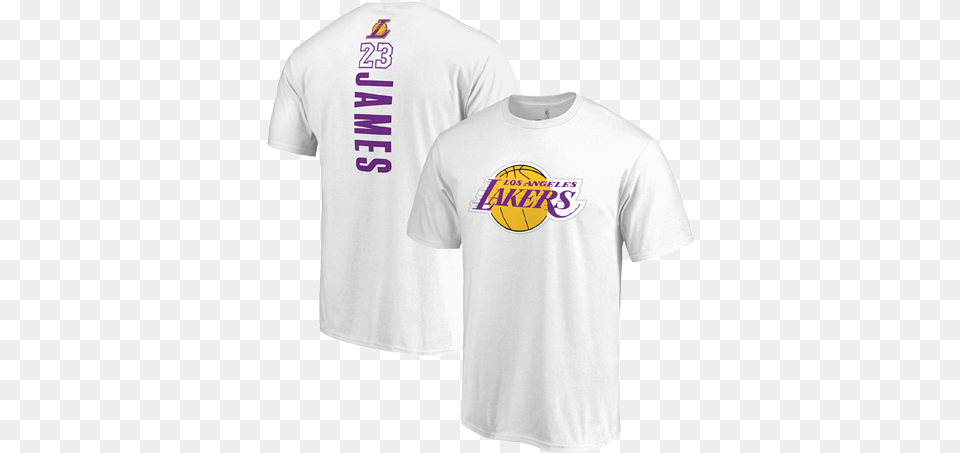 Los Angeles Lakers Lebron James Backer Name Amp Number Los Angeles Lakers, Clothing, Shirt, T-shirt Free Png