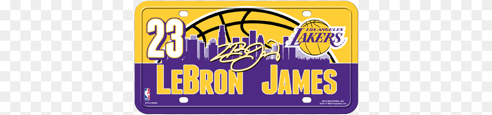 Los Angeles Lakers Lebron James License Plate, License Plate, Transportation, Vehicle Free Transparent Png