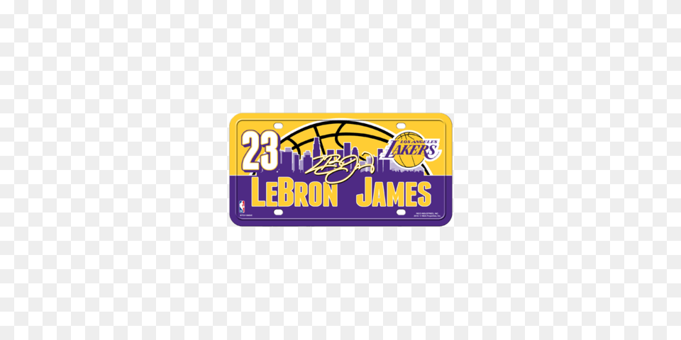 Los Angeles Lakers Lebron James License Plate Lakers Store, License Plate, Transportation, Vehicle Png