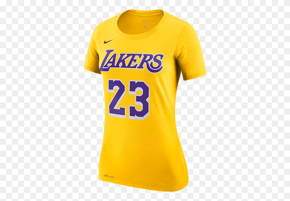 Los Angeles Lakers Lebron James Womens Icon Player T Shirt, Clothing, T-shirt, Jersey Png Image