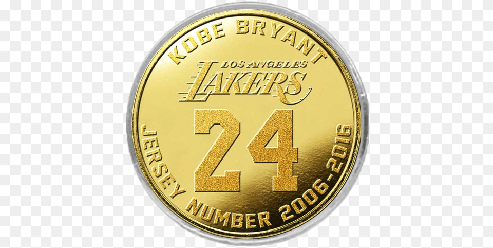 Los Angeles Lakers Limited Edition Kobe Bryant Final Kobe Bryant, Coin, Money, Disk Png Image