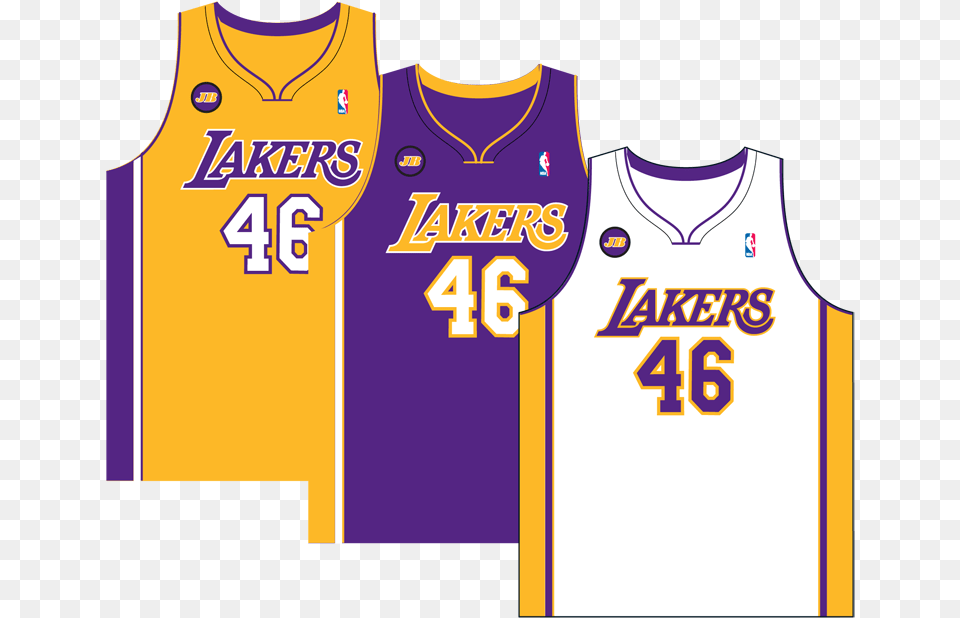 Los Angeles Lakers Uniforme, Clothing, Shirt, Jersey, T-shirt Free Png
