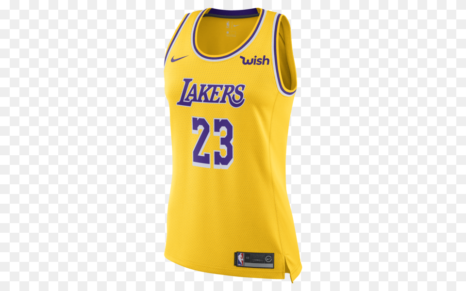 Los Angeles Lakers Womens Lebron James Icon Edition, Clothing, Shirt, Bib, Person Free Png Download