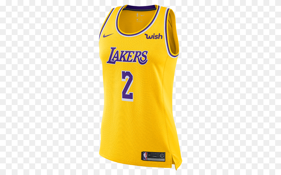 Los Angeles Lakers Womens Lonzo Ball Icon Edition, Clothing, Shirt, Bib, Person Free Png