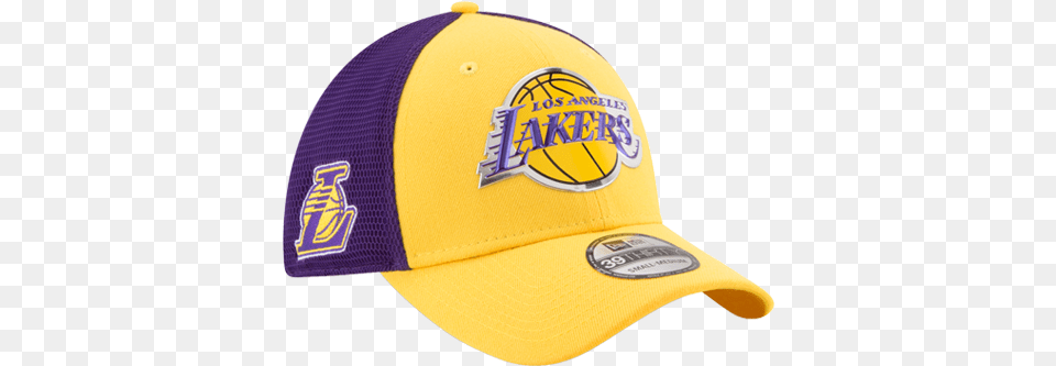 Los Angeles Lakers Youth 39thirty On Court Reverse Los Angeles Lakers New Era 2017 Nba, Baseball Cap, Cap, Clothing, Hat Png Image