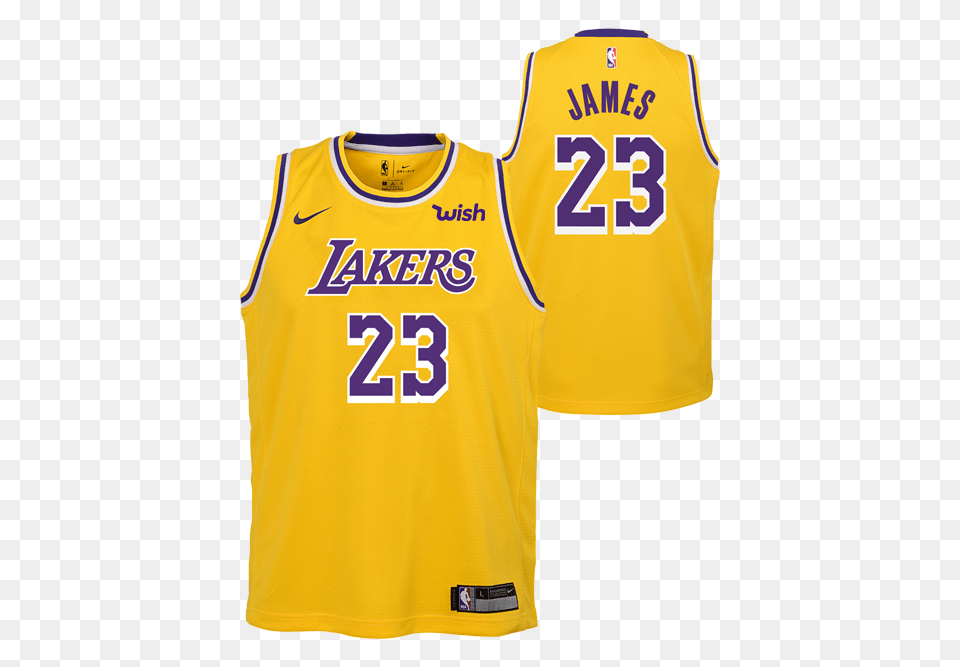Los Angeles Lakers Youth Lebron James Icon Edition Swingman Jersey, Clothing, Shirt, T-shirt Png