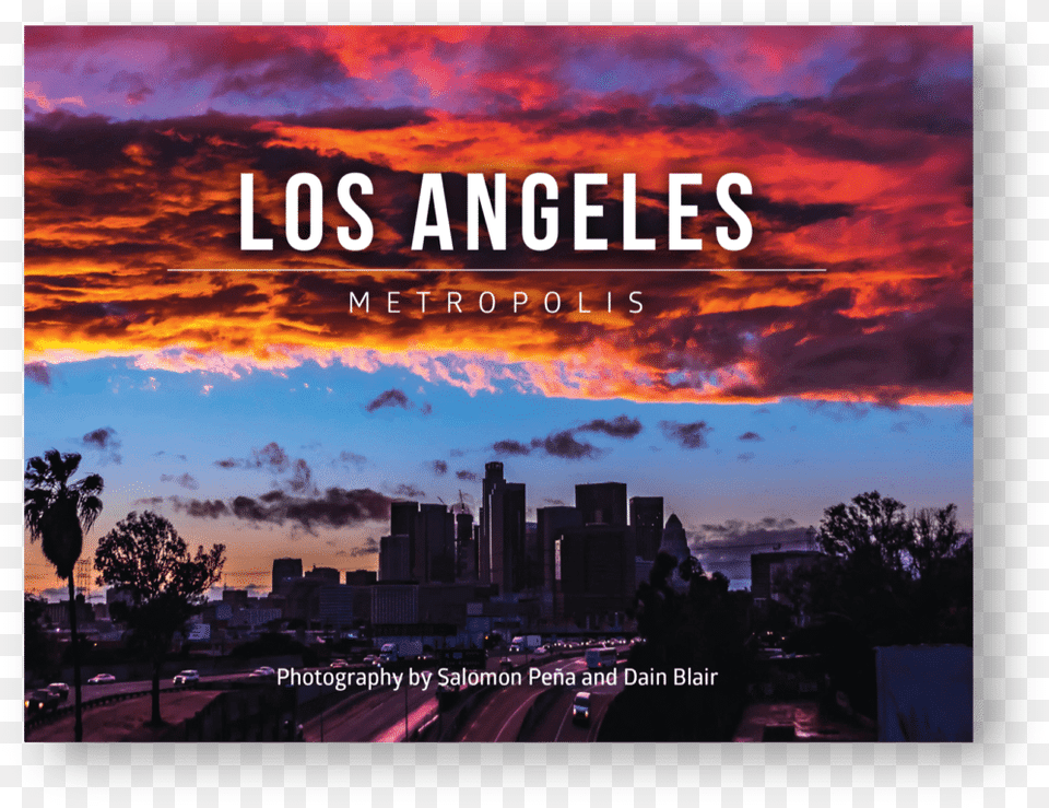 Los Angeles Metropolis Book Cover Skyline, Urban, Sunset, Sky, Outdoors Png