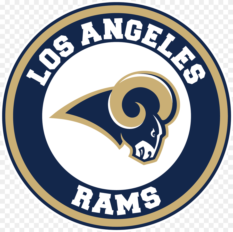 Los Angeles Rams Circle Logo Vinyl Los Angeles Rams Circle Logo, Badge, Symbol, Emblem, Disk Png
