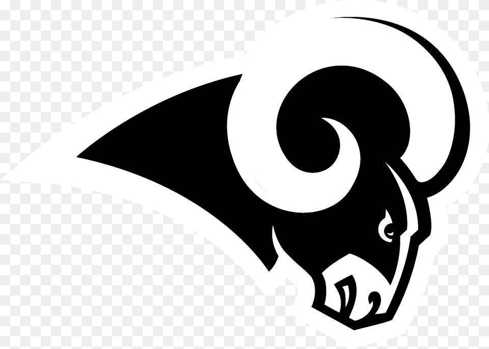 Los Angeles Rams La Memorial Coliseum Nfl San Francisco Los Angeles Rams Logo 2019, Stencil Free Transparent Png