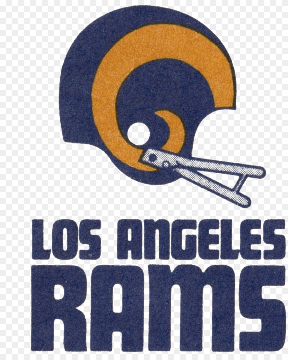 Los Angeles Rams Vintage Helmet Tagged Quotapparelquot Poster, American Football, Football, Person, Playing American Football Free Png Download
