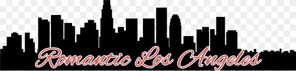 Los Angeles Skyline Silouette 2018, Text Png Image