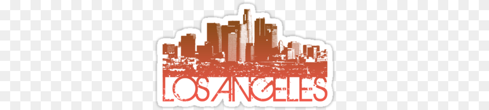 Los Angeles Skyline T Shirt Design Los Angeles Skyline Hollywood Sign, Urban, City, Factory, Building Png Image