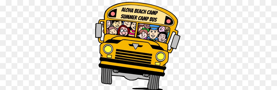 Los Angeles Summer Camp Programs Aloha Beach Camp, Vehicle, Transportation, Bus, School Bus Free Png Download