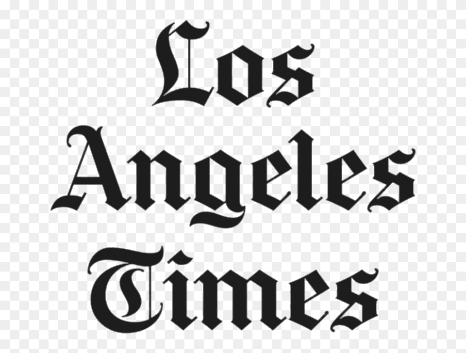 Los Angeles Times Vertical Logo, Text, Calligraphy, Handwriting, Dynamite Png Image