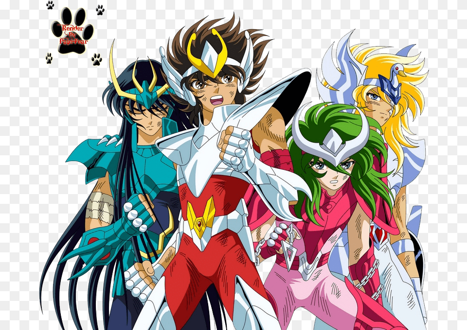 Los Caballeros Del Zodiaco 30 Aniversario Saint Seiya, Publication, Book, Comics, Person Png Image