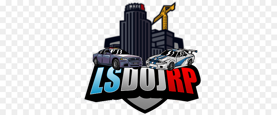 Los Santos Department Of Justice Roleplay Non Els Cad Gta 5 Roleplay Logo, Car, Transportation, Vehicle, City Free Png Download