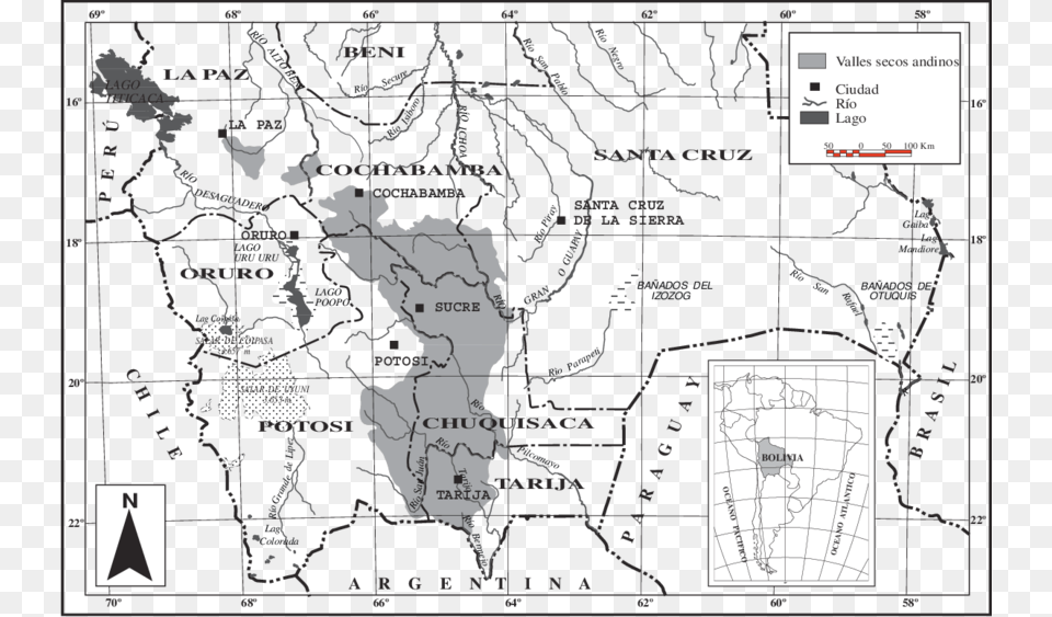 Los Valles Secos De Bolivia, Chart, Plot, Map, Atlas Free Transparent Png