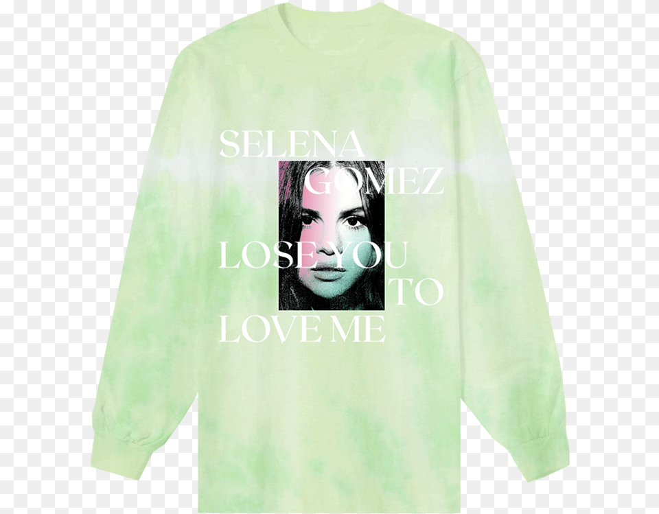 Lose You To Love Me Tie Dye Long Sleeve Digital Album Selena Gomez Lose You To Love Me, Clothing, Coat, Long Sleeve, Adult Png Image