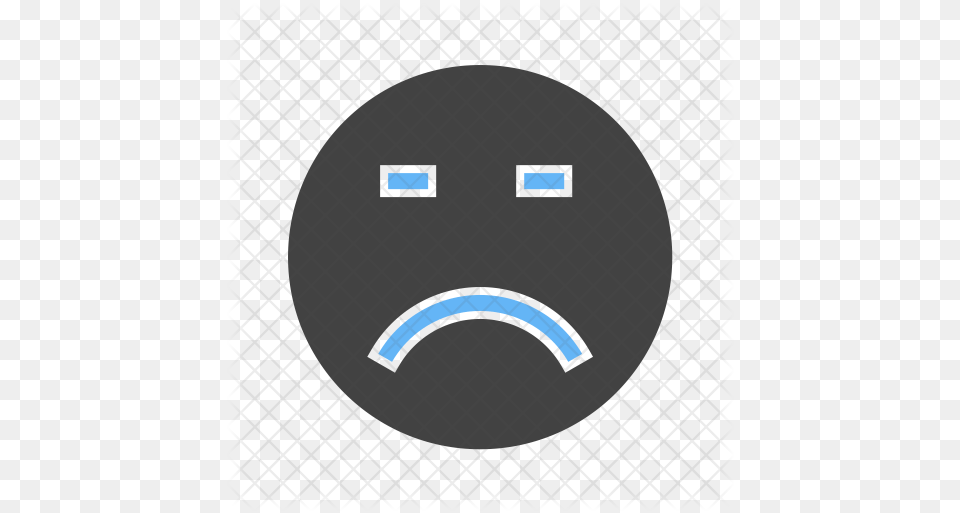 Loser Face Icon Of Flat Style Circle, Gauge, Disk Png Image
