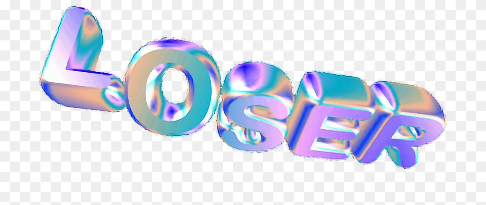 Loser Lame Lost Holo Holographic Hologram Glitch Vaporw, Text, Logo, Appliance, Ceiling Fan Free Transparent Png