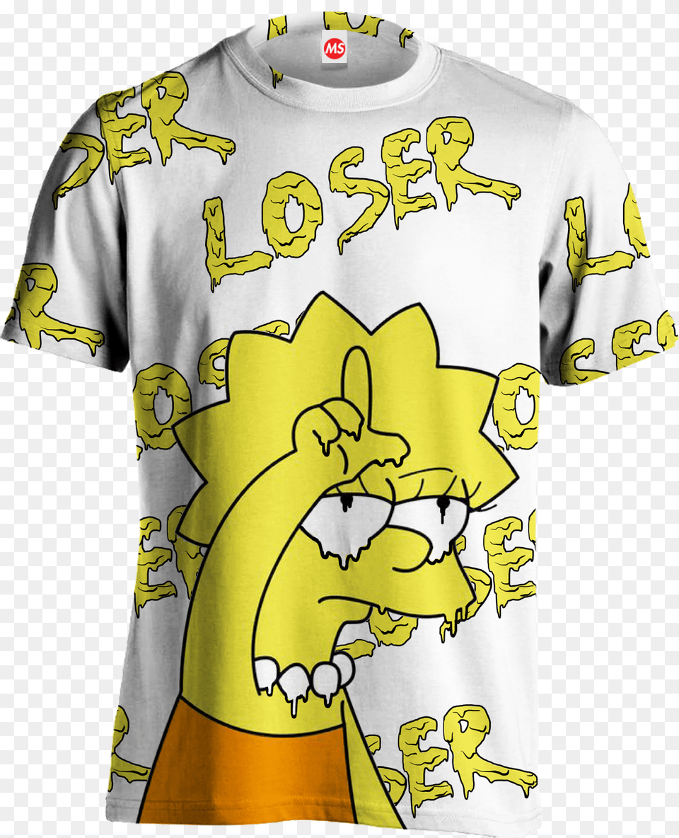 Loser Lisa Tee, Clothing, Shirt, T-shirt, Person Free Png
