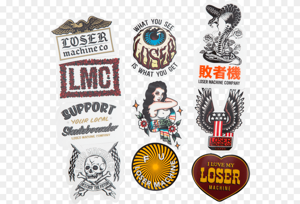 Loser Machine Company, Symbol, Badge, Logo, Adult Free Transparent Png