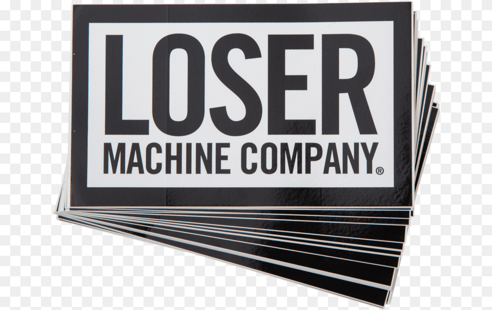 Loser Machine Large Box Logo Sticker 25 Pack Winnequah Park, Advertisement, Text, Banner, Symbol Free Png Download
