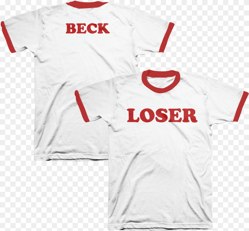 Loser Ringer Tee Beck Ringer Tee Front Back, Clothing, Shirt, T-shirt Free Transparent Png