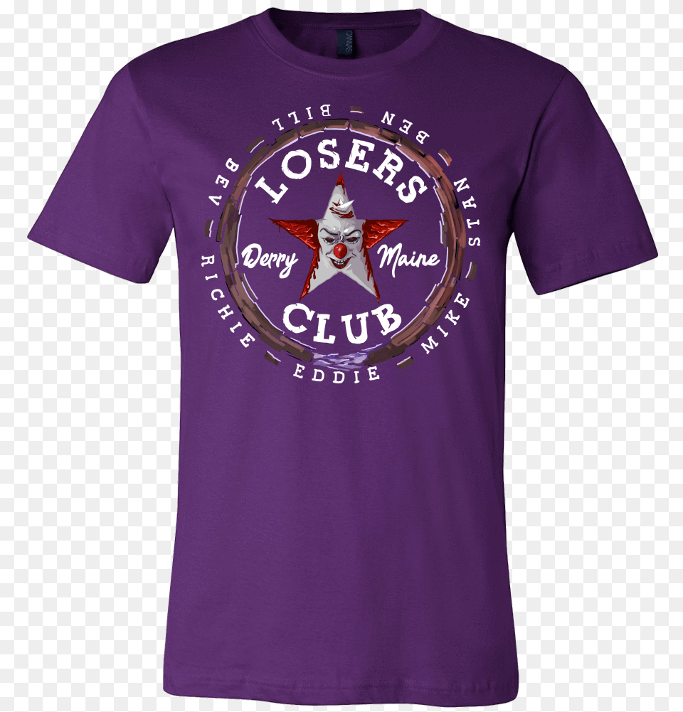 Losers Club Shirt Scary Clown Fan Tee Thumbnail Active Shirt, Clothing, T-shirt Free Png Download