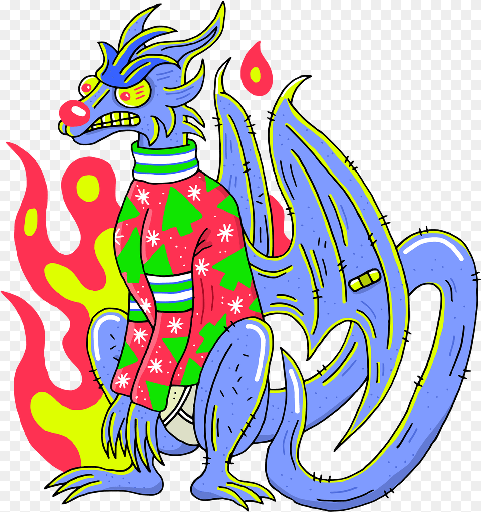 Losers We Can Imagine The Icky Awk At Family Gathering Cartoon, Dragon, Art Png Image